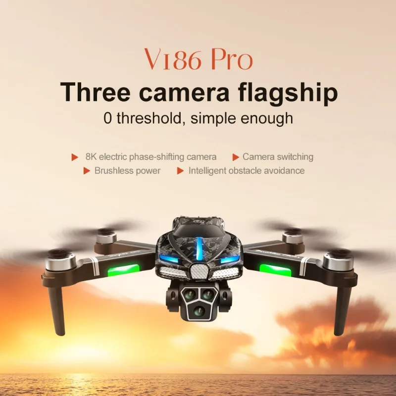 Drone Gimbal 2 Axis - Nieuwe V186 Pro Drone Professionele Borstelloze