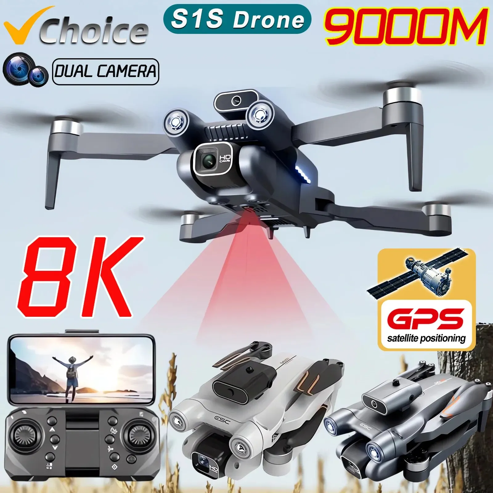 Drone Gimbal Brushless - Nieuwe S 1S 5G Gps Drone