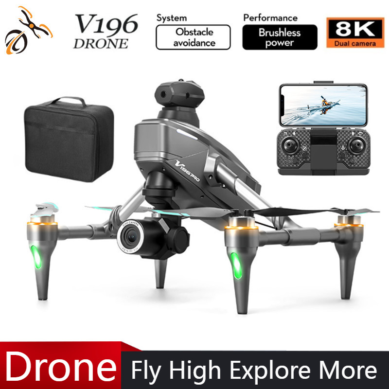 Drone Gimbal 2 Axis - 2025 V196 Automatische Obstakel vermijden Drone