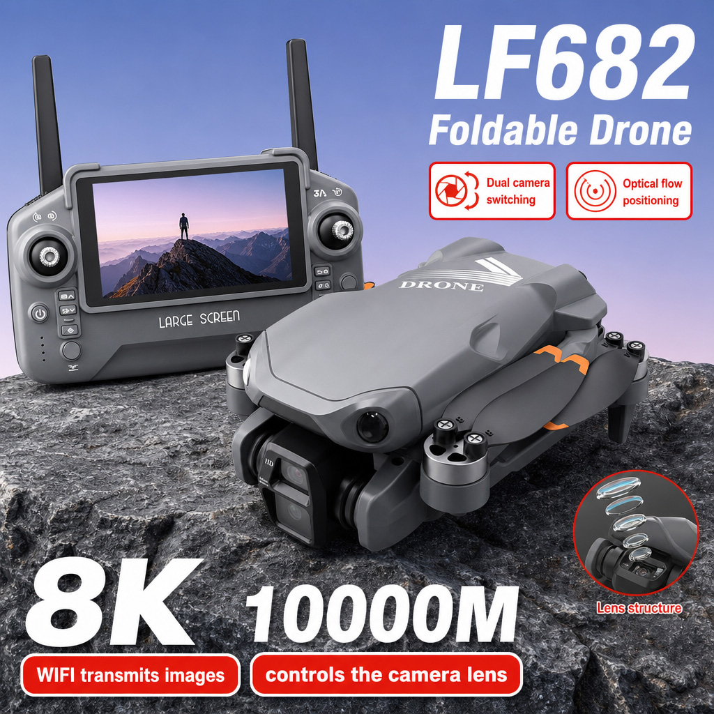 Luchtfoto LF682 Drone 8K HD Du - Drone Gimbal 3 Axis recensie en prijs