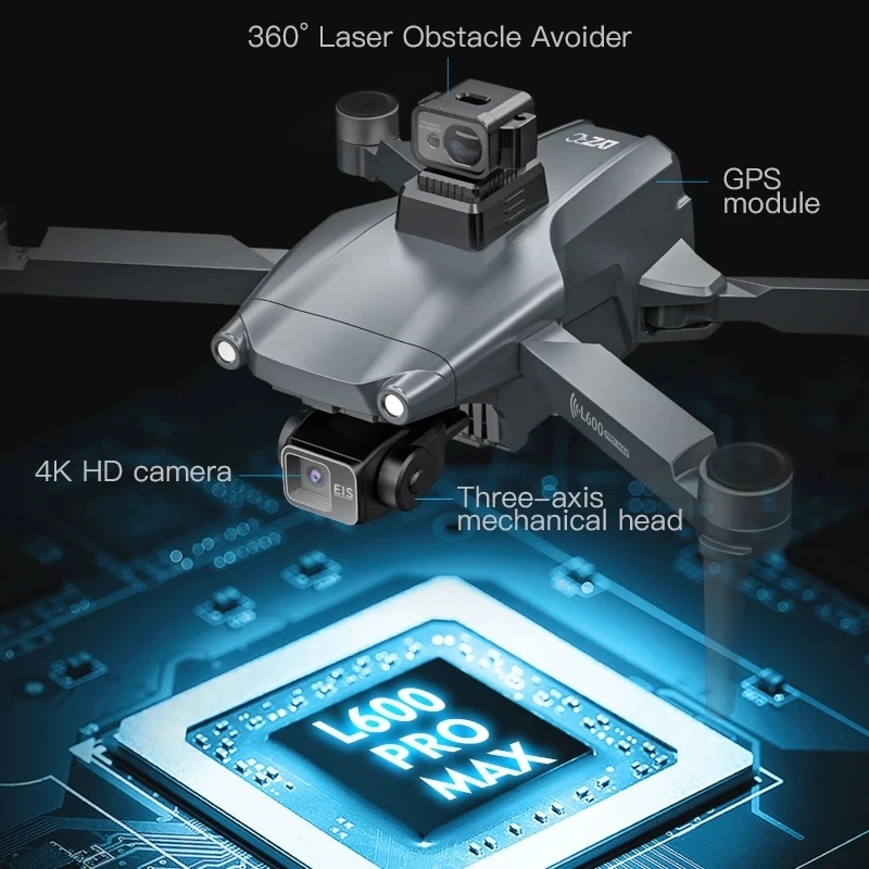 L600 PRO MAX GPS Drone Profess - Drone Gimbal 3 Axis recensie en prijs